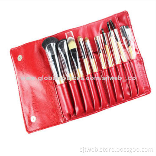 10-piece Powder Makeup Brush Set with 20*12cm Size